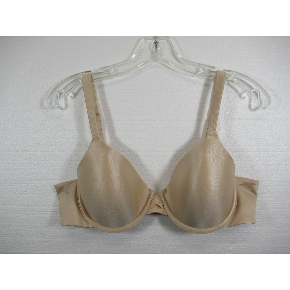 Barely There We Have Your Back Satin Bra 38B Beige Underwire 4126